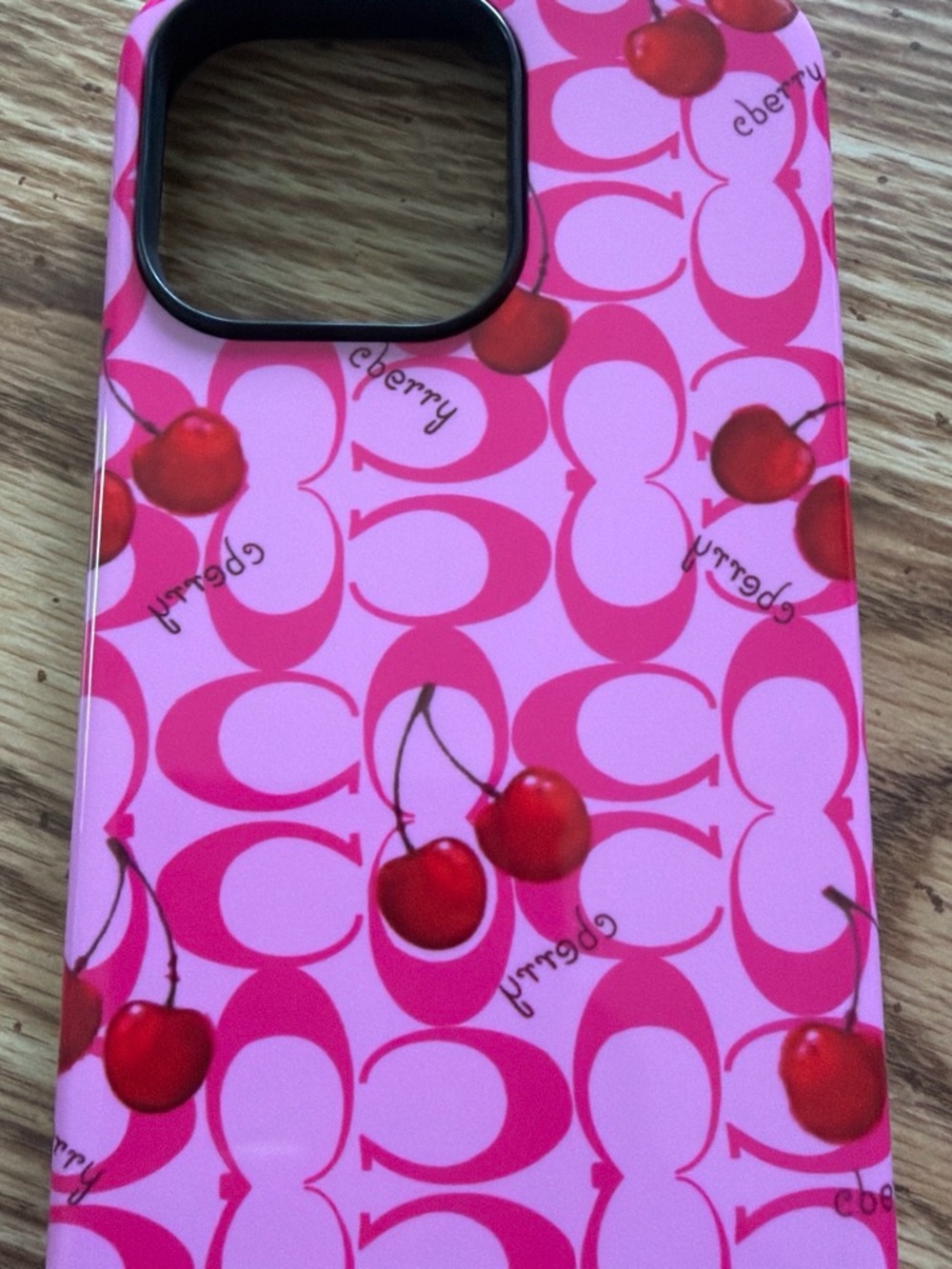 Pink Cherry Pattern Phone Case